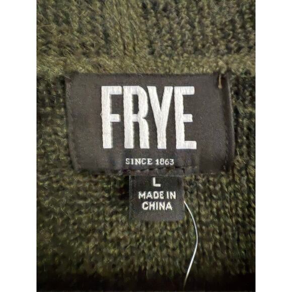 Frye Southwest Aztec Knit Cozy Cardigan Sweater Jacket Large NWT - Picture 6 of 9